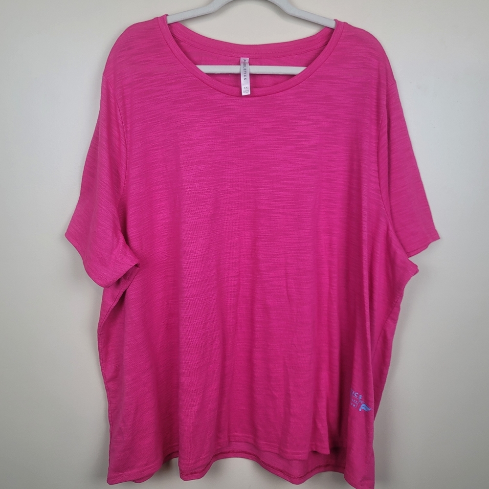 Fabletics Pink Classic Tee Size 4X
